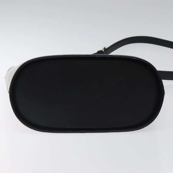 BURBERRY Shoulder Bag Leather Black Auth - Picture 11 of 16